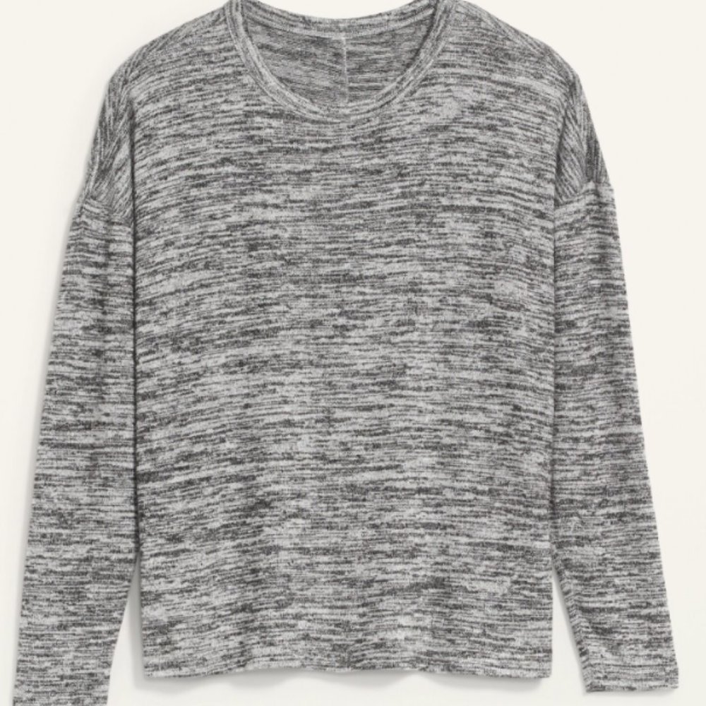 Cozy-Knit Long-Sleeve T-Shirt